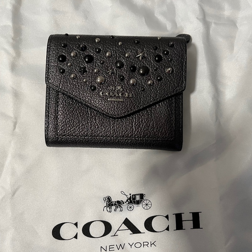 COACH Small Wallet With Star Rivets